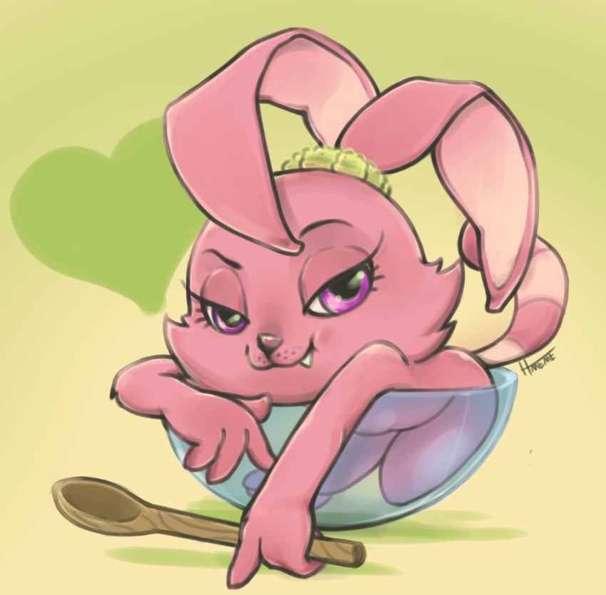 :3 anthro cartoon_network chowder_(series) female furry hmeme panini pink_fur rabbit