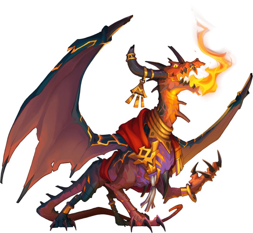 dragon fenix fenix_(monster_train) fenix_(monster_train_2) fire_breathing male monster_train scalie tagme wings