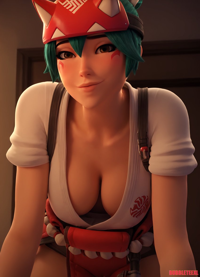 ai ai_assisted ai_generated game kiriko_(overwatch) kiriko_(overwatch_animated_short) overwatch overwatch_2 overwatch_archives