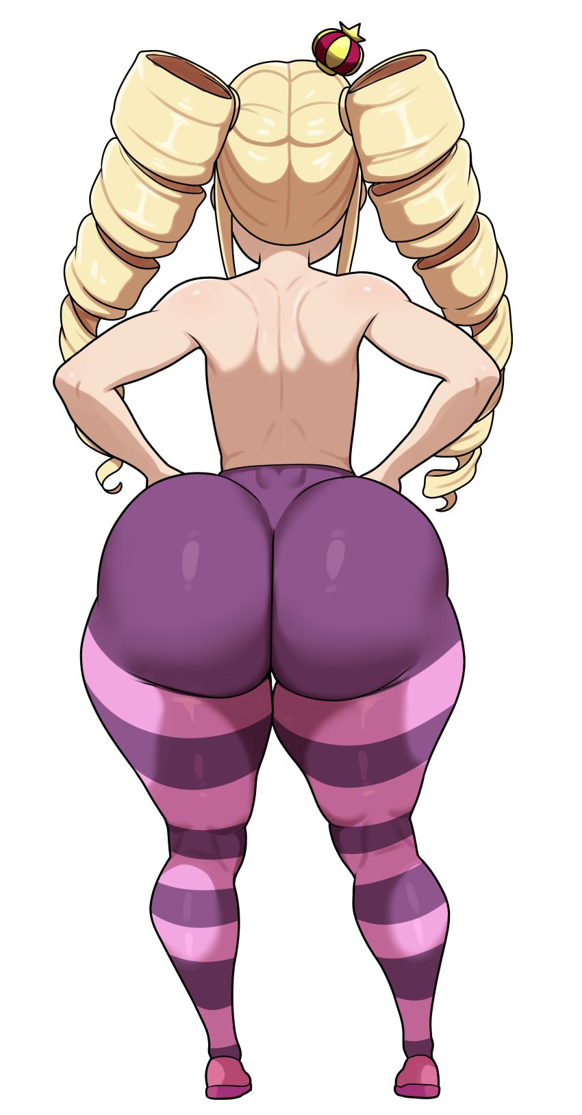 1girls aged_up ass ass_bigger_than_head ass_focus back_view beatrice_(re:zero) big_ass blonde_hair bottomless breasts bubble_ass bubble_butt child_bearing_hips clothed clothing crown drill_hair female female_focus freshnsfw hand_on_hip high_resolution huge_ass legs long_hair paid_reward pantyhose pantylines partially_clothed presenting presenting_ass re:zero_kara_hajimeru_isekai_seikatsu ready_for_sex shiny shiny_hair shoes shortstack small_breasts solo solo_female standing striped striped_legwear tagme thick_ass thick_thighs thighhighs thighs topless twin_drills twintails very_high_resolution wide_hips