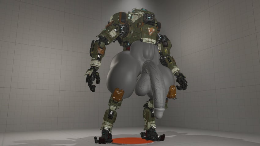 1_eye 3d blue_eyes bt-7274 daddy giant_male giant_penis huge_balls huge_cock josh-u4 long_penis looking_at_viewer male male_only mecha robot source_filmmaker taller_male thick_ass thick_thighs titanfall titanfall_2
