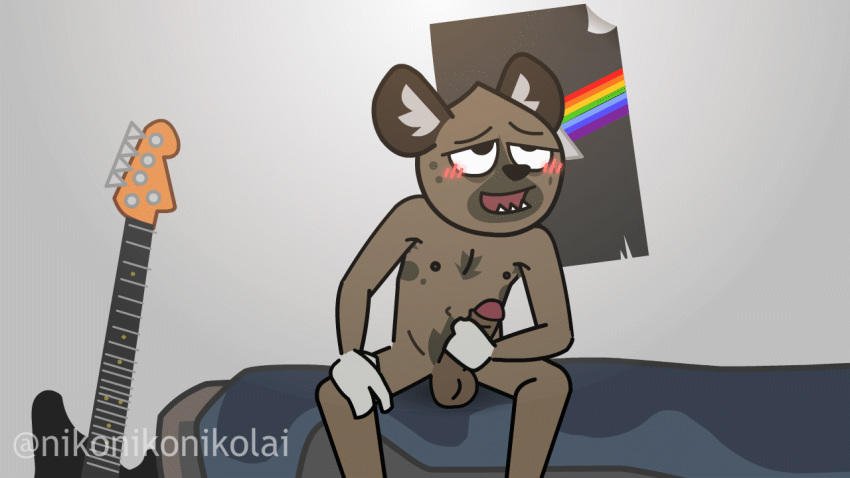 16:9 1boy 2019 aggressive_retsuko animated anthro armpit_hair balls bedroom body_hair chest_hair erection foreskin fur furniture haida humanoid_penis hyaenid loop male male_only mammal masturbation nikonikonikolai nipples nude penile penile_masturbation penis sanrio short_playtime smooth_fur solo solo_male spotted_hyena uncut