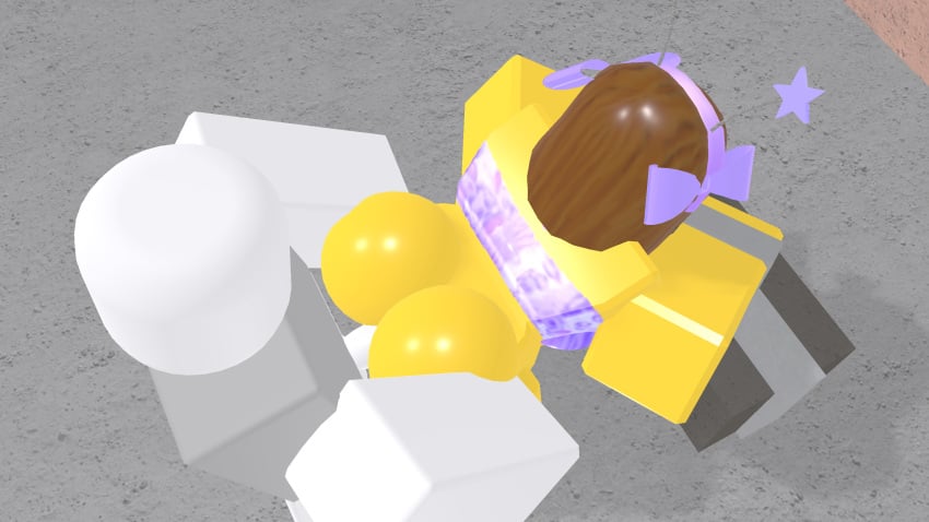 1boy 1boy1girl 1girls 3d anal anal_sex blocky_body bloxzrd brown_hair female holding_ass pale_skin purple_bikini restrained restrained_arms restraints roblox roblox_avatar robloxian shiny_butt tagme white_skin yellow_body yellow_skin