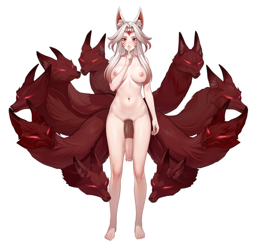 1futa 9_tails ahri animal_ear_fluff animal_ears areolae big_breasts blonde_hair breasts busty cleavage clothing curvaceous curves curvy curvy_body curvy_figure curvy_hips eyelashes eyeliner eyeshadow facial_markings flaccid fluffy fluffy_ears fluffy_tail fluffy_tails fox fox_ears fox_girl fox_tail furry_tail futa_only futanari horsecock hourglass_figure humanoid immortalized_legend_ahri inner_ear_fluff kemonomimi kumiho large_breasts league_of_legends light-skinned_futanari light_skin littlemedecine long_hair multiple_tails naked navel nine_tailed_fox nipples pale_skin penis pink_nipples riot_games solo standing tail vastaya vodka13 yellow_eyes