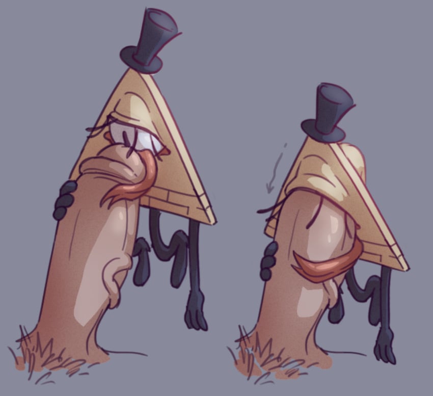 1_eye bill_cipher blowjob blowjob_pov eye_penetration gravity_falls gutbricks male_only not_human penis size_difference triangle