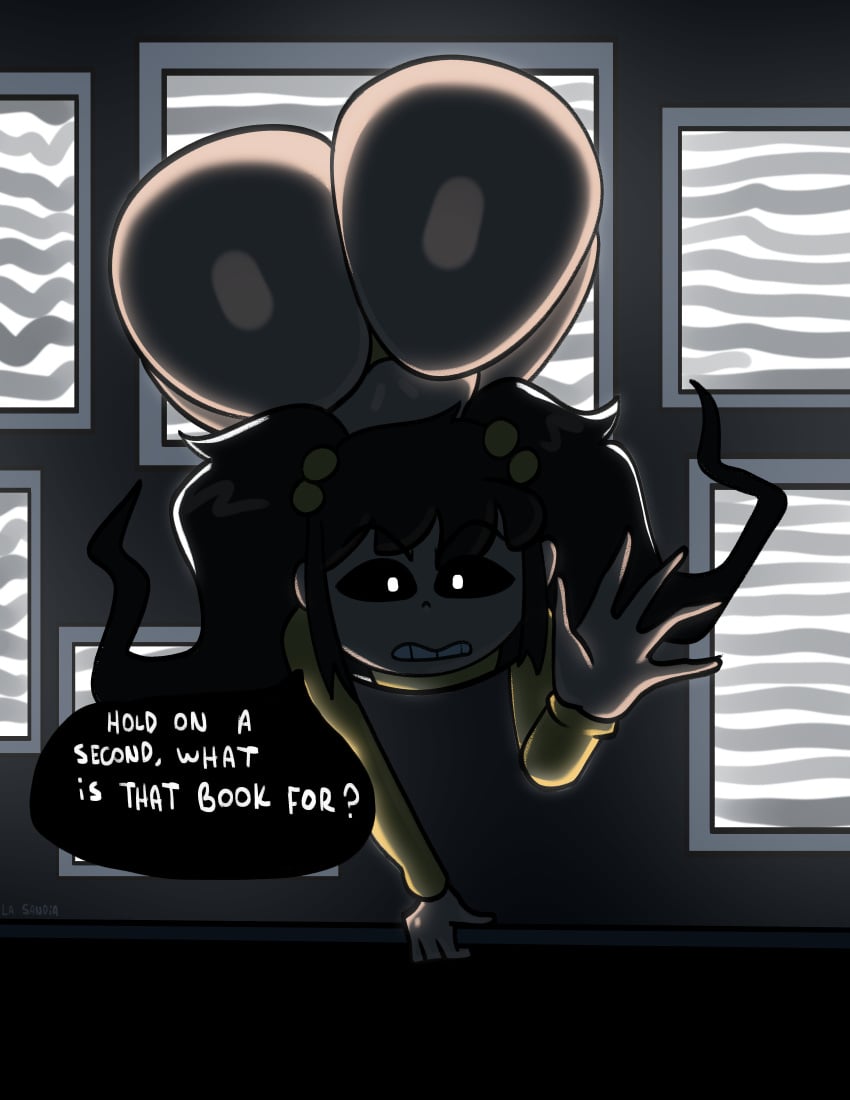 1girls aged_up alternate_version_at_source alternate_version_available ass ass_focus ass_up big_ass big_butt bottomless bubble_ass bubble_butt cassidy_(fnaf) casual_nudity dat_ass english_text fat_ass five_nights_at_freddy's ghost ghost_girl huge_ass imminent_anal imminent_penetration imminent_sex la_sandia nightmare_waifu reference solo tagme text thong topwear twintails yellow_clothing