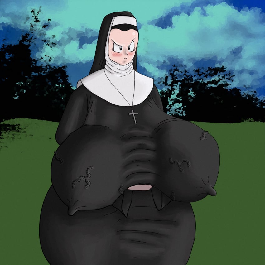 1girls bbw big_breasts big_tits black_eyes busty chichi christianity clothed clothed_female curvy curvy_female curvy_figure dragon_ball dragon_ball_z female giant_breasts habit huge_breasts huge_nipples light-skinned_female light_skin massive_breasts nun nun_habit nun_outfit only_female solo solo_female voluptuous voluptuous_female what what_has_science_done what_the_fuck what_the_fuck_is_this wtf