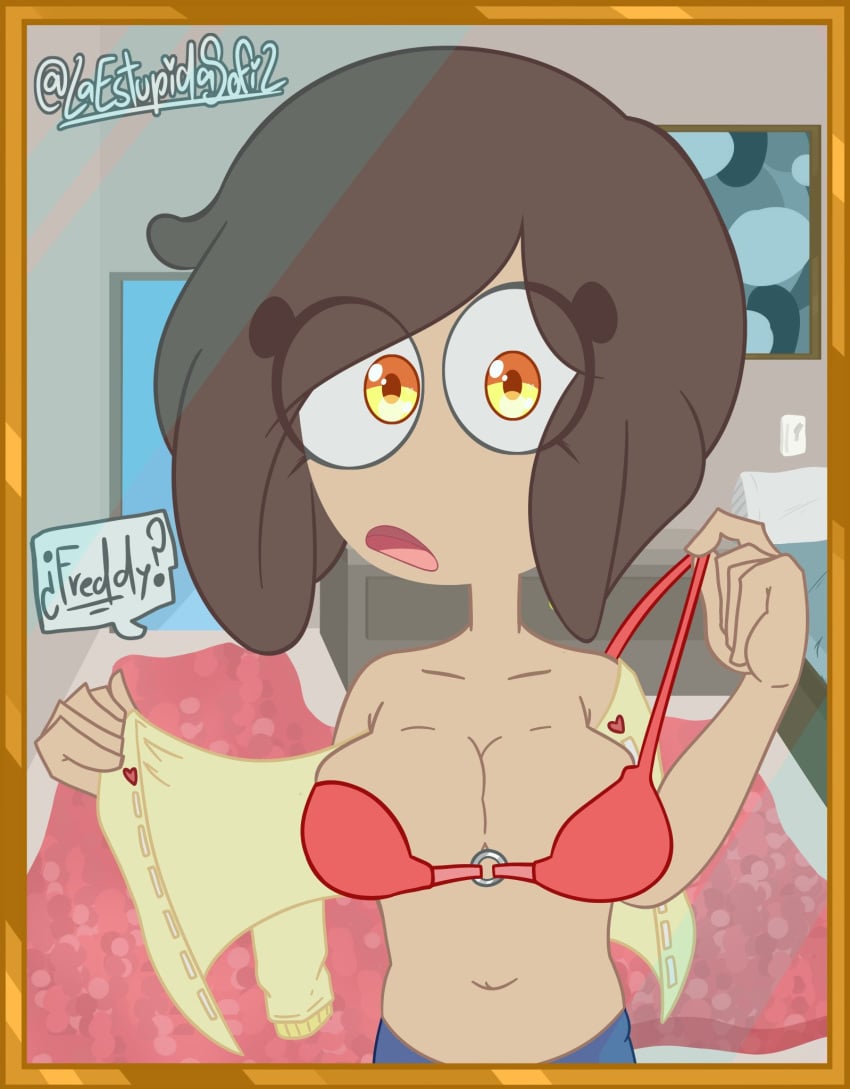 azrielart cleavage female_focus female_only fnafhs fnafhs_z3ro freddy's_mom_(fnafhs) hourglass_figure huge_breasts laestupidasofi mama_de_freddy_(fnafhs) martha_(fnafhs) milf sofiart sole_female tagme