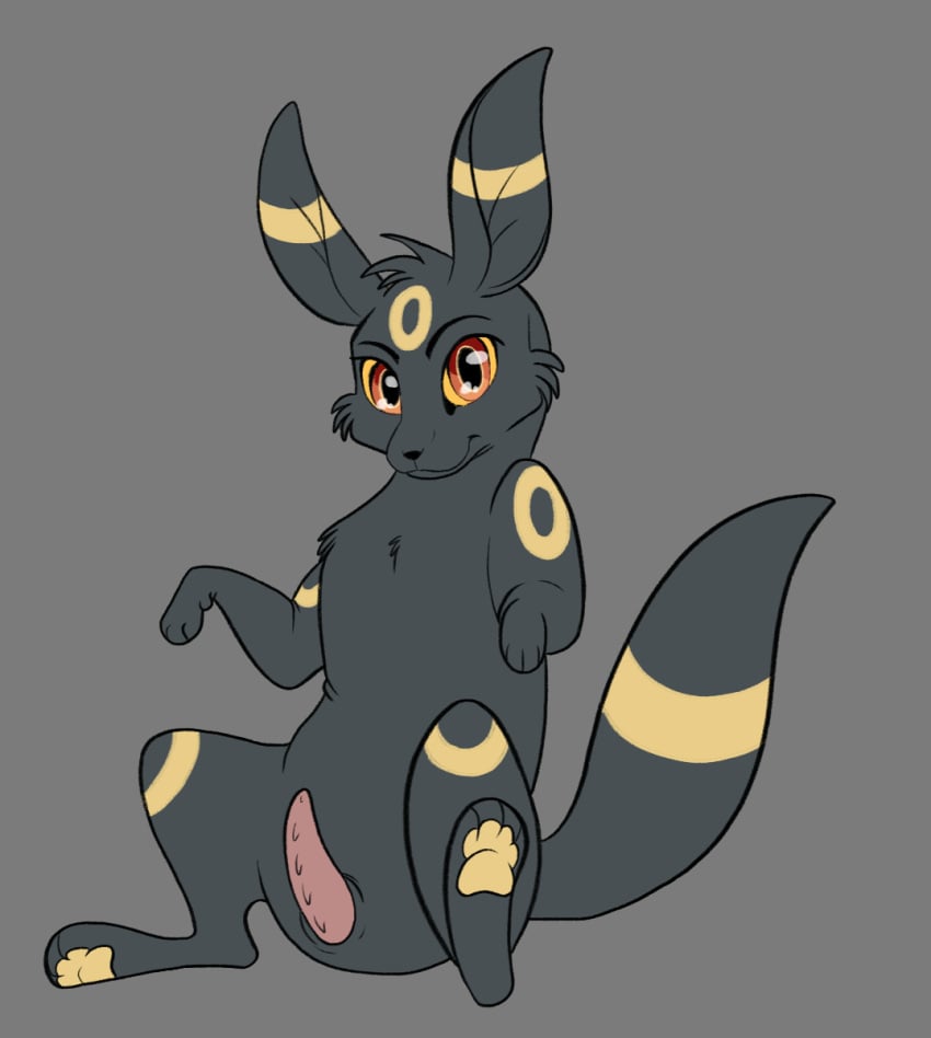 eeveelution hi_res leo286 nintendo penis pokemon pokemon_(species) simple_background solo tagme umbreon video_games