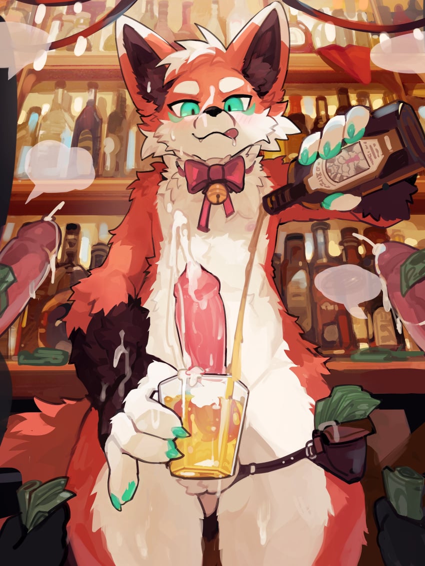 2025 absurd_res alcohol ambiguous_species animal_genitalia animal_penis anthro bag balls bar bartender bell beverage big_penis bodily_fluids bottle bow_tie canid canine canine_genitalia canine_penis claws container cum cum_in_a_cup cum_in_beverage cum_in_container cum_on_face cumshot cup curvy_figure dr.kiyo drooling ejaculation erection fox fur genital_fluids genitals glans glass glass_bottle glass_container glass_cup group hands-free hi_res holding_beverage holding_bottle holding_container holding_cup holding_money holding_object humanoid_genitalia humanoid_penis inside kemono legband licking licking_lips licking_own_lips male male/male mammal money nude orgasm penis pouring raised_finger raised_pinky saliva self_lick smile solo_focus standing sweat thick_thighs thighband tongue tongue_out tuft
