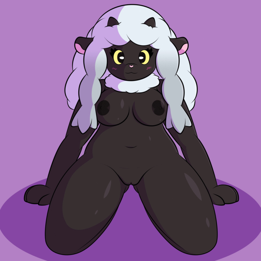 1girls animated anthro anthrofied belly big_belly blush breasts chubby digestion female_only furry looking_at_viewer meloetta_(artist) nintendo nipples nude overweight overweight_female pokemon pokemon_(species) pokemon_ss sheep source_request thick_thighs vore wooloo yellow_eyes