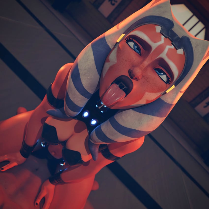 ahe_gao ahe_gao ahegao_face ahsoka_tano alien_girl orange_skin star_wars togruta