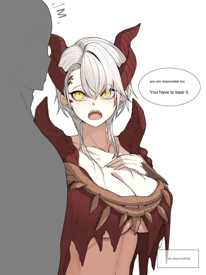 1girls ancient_dragon_florissax big_breasts cleavage crop_top crop_top_overhang croptop dragon_communion_priestess early_pregnancy elden_ring eocnd female female_focus fromsoftware google_translate pregnant shadow_of_the_erdtree talking tarnished translated translated_image underboob