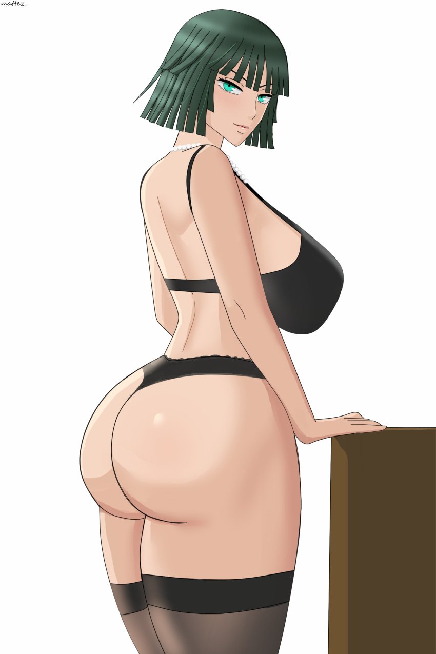 1girls 2022 absurd_res ass ass_focus back back_view big_ass big_breasts big_butt blush bra breasts butt_focus clothed clothing color curvaceous curvy curvy_body curvy_figure dark_green_hair dark_hair eye_contact female female_focus female_only fubuki_(one-punch_man) green_eyes green_hair hips large_ass large_breasts legs legs_together light-skinned_female light_skin lingerie lips lipstick looking_at_viewer mattez_ medium_hair necklace one-punch_man panties plump pose short_hair side_view sideboob smile smiling smiling_at_viewer smirk solo solo_female solo_focus standing stockings thick thick_ass thick_legs thick_thighs thin_waist thong toned toned_female underwear voluptuous waist white_background wide_hips