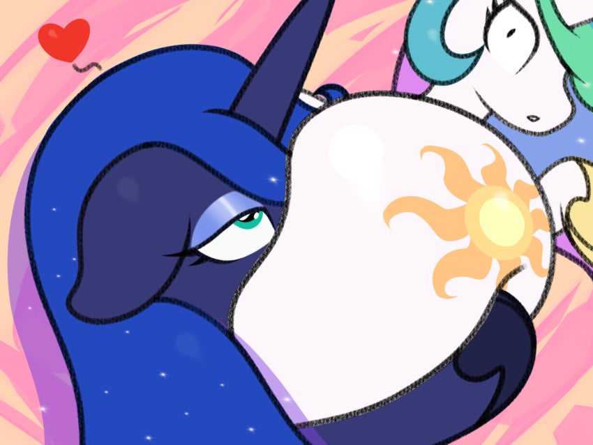 ass ass_worship big_ass big_butt bubble_butt equid face_in_ass female female/female feral friendship_is_magic half-closed_eyes heart horn incest lefthighkick mammal my_little_pony princess_celestia_(mlp) princess_luna_(mlp) rolling_eyes sibling sister sisters smothering surprised unicorn wide_eyed yuri