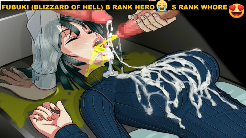 1girls badly_edited blushing bukkake caustica censored closed_eyes clothed_female cum cum_in_mouth cum_on_body cum_on_breasts cum_on_face cumshot drinking_pee edit facial fubuki_(one-punch_man) mosaic_censoring one-punch_man peeing piss_drinking piss_soaked pissing pissing_in_mouth pissing_on_another sleeping soaked_clothes solo_female somnophilia