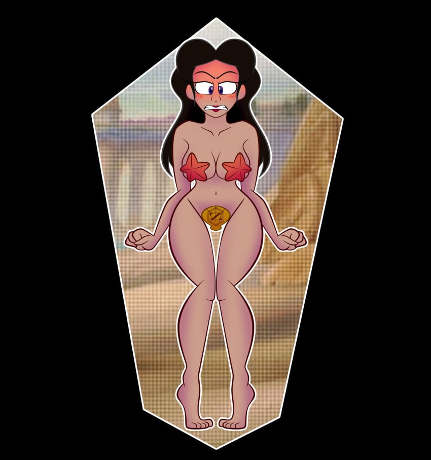 1girls beach breasts disney disney_villains embarrassed embarrassed_naked_female embarrassed_nude_female enf female naked nude pasties starfish_pasties tagme the_little_mermaid ursula_(the_little_mermaid) vanessa_(the_little_mermaid) zarnacius