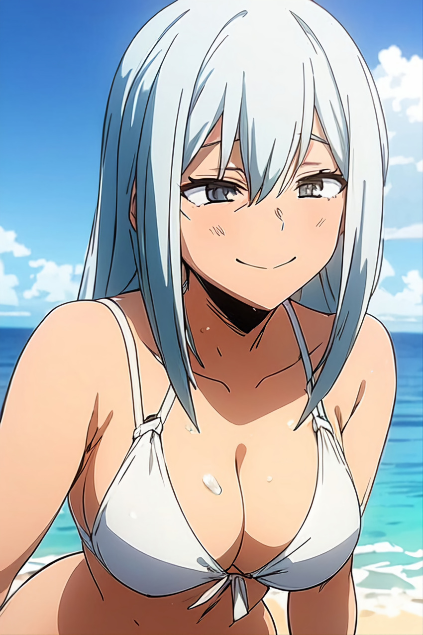 ai_generated beach big_breasts bikini my_hero_academia rei_todoroki tagme todoroki_rei