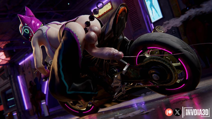 1futa 3d 3d_(artwork) anal anal_beads anal_insertion anus ass balls big_ass big_breasts big_penis breasts bubble_butt cock-tail cum cum_drip cum_trail futa_only futanari helmet huge_balls huge_cock invdia3d juri_han motorcycle motorcycle_helmet penis riding_motorcycle slim_waist street_fighter street_fighter_6 tagme testicles thick_thighs underboob wide_hips