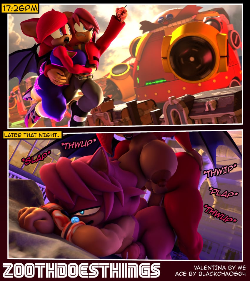 3d ace_(blackchaos64) anal anal_sex curvy futa_on_male futanari sfm sonic_(series) valentina_the_bat zoothen