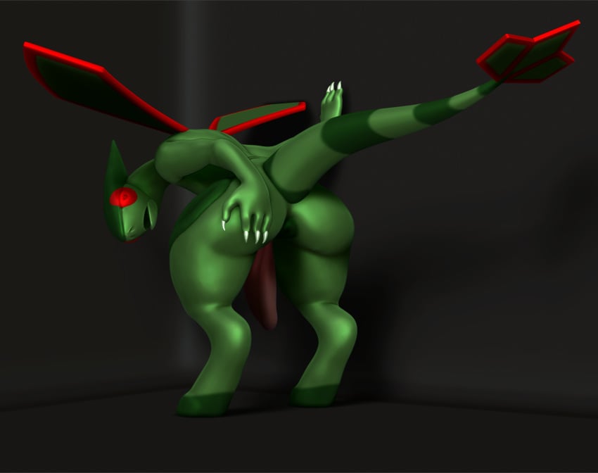 1boy 2020 3d anthro anthrofied ass big_ass big_penis digital_media_(artwork) dragon erection eye_contact flygon genitals half-closed_eyes hi_res huge_penis long_neck looking_at_viewer male male_only mxwqtkl nintendo open_mouth penis pokémon_(species) pokemon pokemon_(species) pokemon_rse scalie simple_background solo tail thick_thighs thigh_gap video_games wide_hips wings