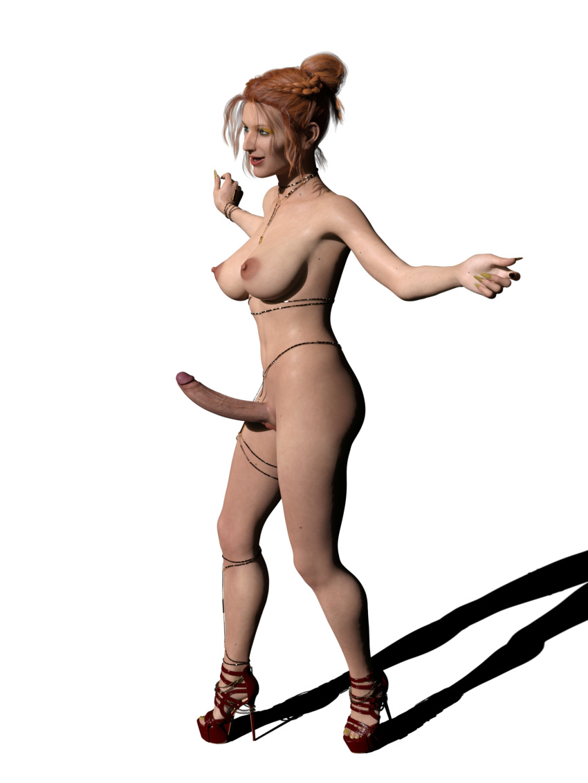 1futa 3d amelia_(artist) amicalira_(artist) areolae big_breasts big_penis blue_eyes boobs breasts chains dickgirl erection feet functionally_nude functionally_nude_futanari futa_only futa_sans_balls futanari ginger ginger_hair high_heels human jewelry makeup mole naked naked_footwear naked_futanari naked_heels naked_woman narica_lachatte_(amelia) navel nipples nude nude_futanari nude_woman open_toe_shoes original penis platform_footwear platform_heels platform_sandals platform_shoes pussy red_hair sandals sandals_only shaved_crotch smile smiling smiling_at_viewer solo tits toes transparent_background vagina veiny_penis