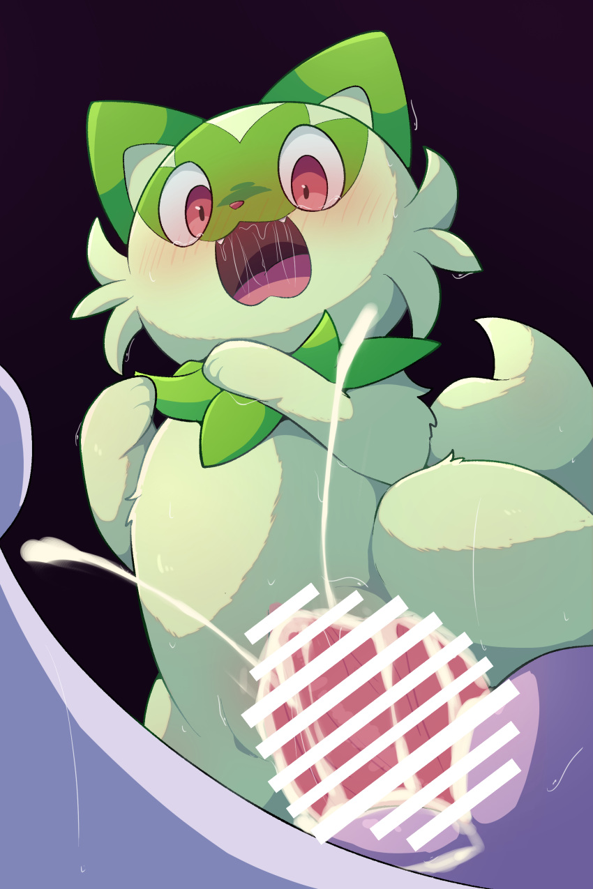 2025 absurd_res blush bodily_fluids censor_bar censored cum cum_in_pussy cum_inside duo female female_penetrated feral feral_penetrated fur generation_6_pokemon generation_9_pokemon genital_fluids genitals goodra green_body green_fur hi_res male male/female male_penetrating male_penetrating_female nintendo nude penetration penis pokemon pokemon_(species) pussy rumine sex sprigatito vaginal_penetration vaginal_penetration