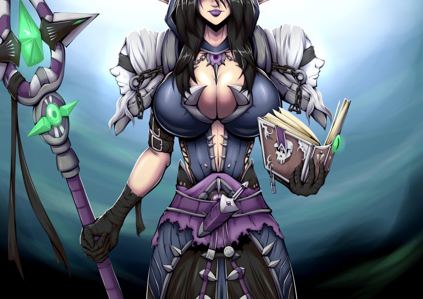 1girls breasts huge_breasts large_breasts night_elf original_character priestess shadney_shadowrunner world_of_warcraft