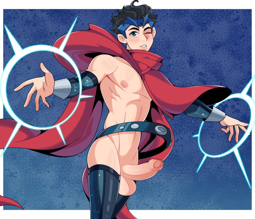 1boy agatha_all_along billy_kaplan billy_maximoff cape floating jockstrap joe_locke looking_at_viewer male male_only marvel marvel_cinematic_universe marvel_comics milkypeach232 solo wiccan yaoi yuunsfw