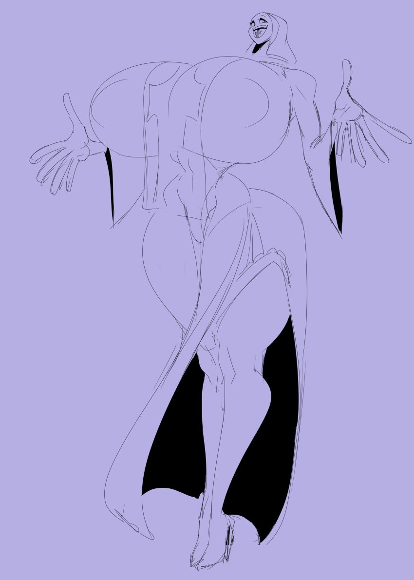 ber00 huge_breasts myra_(ber00) nun tall tall_female thick_thighs wide_hips