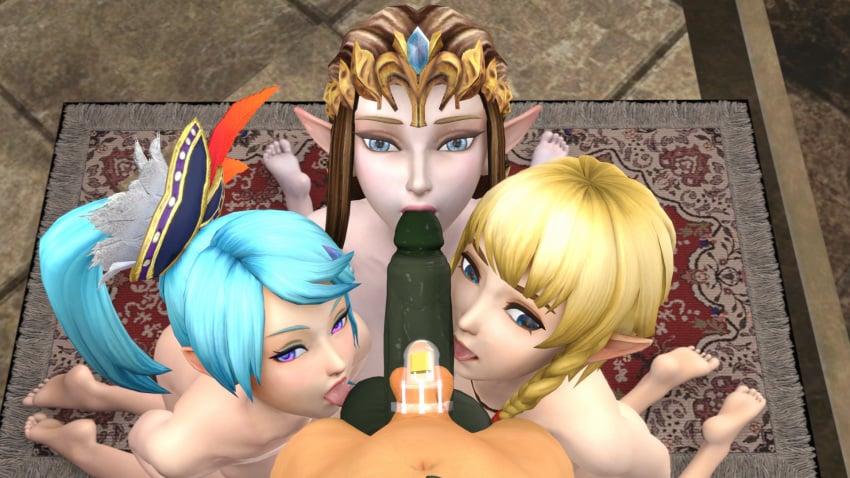 2boys 3girls barefoot chastity chastity_cage cuckold dark-skinned_male feet female ganondorf hyrule_warriors lana_(the_legend_of_zelda) large_penis link linkle male_only multiple_girls penis ponkosfm princess_zelda small_penis_humiliation soles source_filmmaker the_legend_of_zelda zelda_(twilight_princess)