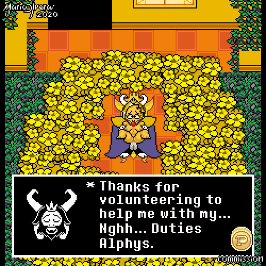 1girls alphys animated asgore_dreemurr ball_gag female mayin pixel_art sex tagme undertale