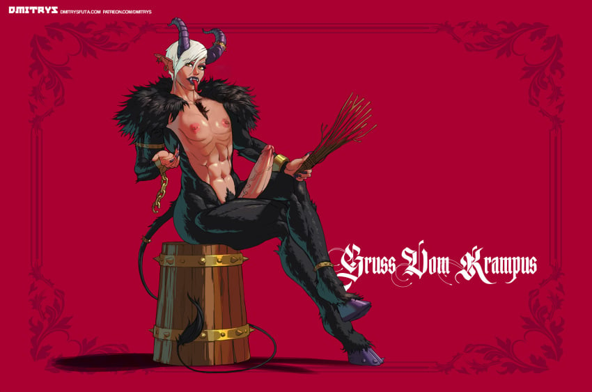 1futa abs big_penis black_fur black_horns black_lips black_lipstick black_nails bucket chains chest_tuft claws curved_horns demon demon_ears demon_horns demon_tongue dmitrys edit erection flat_chest fur futa_only futanari hooves horns huge_cock krampus large_penis long_nails long_tail long_tongue meryl_(dmitrys) nipple_piercing nipple_piercings nipples penis pointy_ears pointy_tongue prehensile_tongue pubic_hair pubic_tuft red_background ridged_horns satyr sharp_tongue short_hair sitting six_pack snake_tongue solo solo_futa straws tail tail_tuft tongue tusks veiny_penis white_hair yellow_eyes