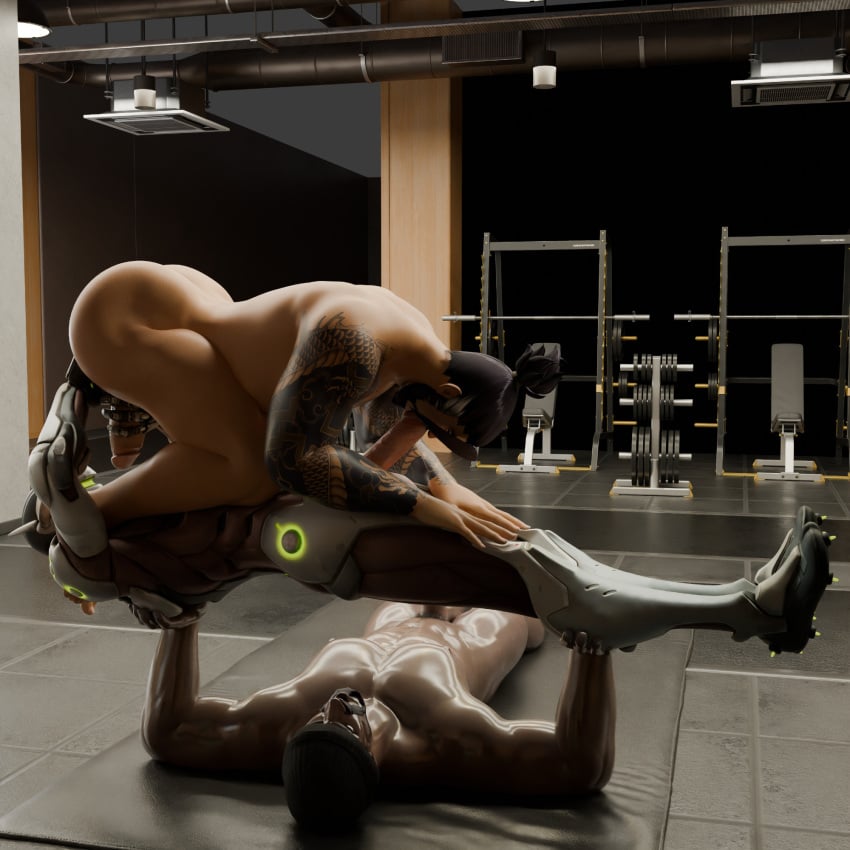 blowjob brothers chest_press frozenbound gay genji gym hanzo incest overwatch planking reaper