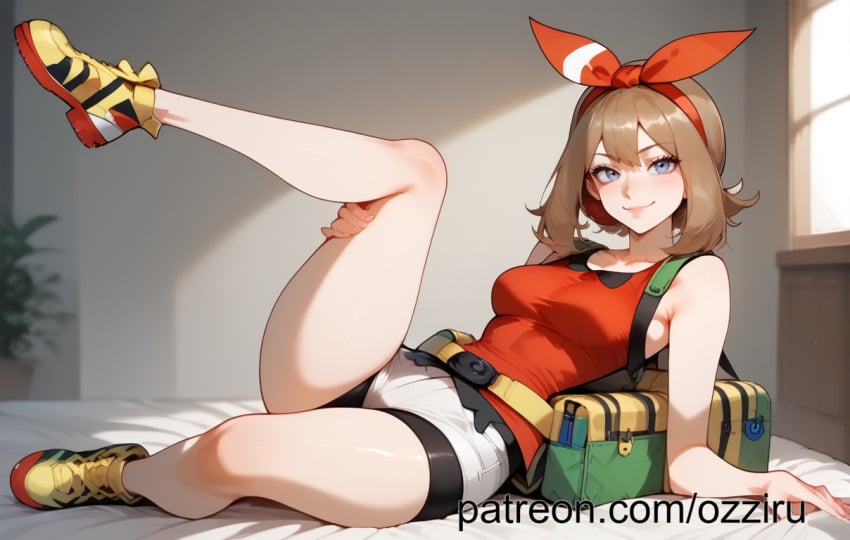 ai_generated female may_(pokemon) may_(pokemon_oras) nintendo ozziru patreon pokemon