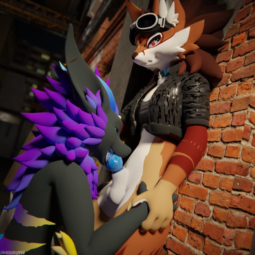 1:1 3d absurd_res alley animal_genitalia animal_penis anthro anthro_on_anthro anthro_penetrated anthro_penetrating anthro_penetrating_anthro balls biped black_body black_fur blender_(artwork) blender_cycles blue_body blue_fur bodily_fluids brown_body brown_fur canid canine canine_genitalia canine_penis canis claws clothed clothing cum cum_drip cum_dripping_from_penis cum_in_mouth cum_inside cum_on_penis depth_of_field digital_media_(artwork) dominant dragon dragonplayer dripping duo erection fellatio fur genital_fluids genitals grey_body grey_fur hair hand_on_leg hand_on_thigh hi_res inside jacket kneeling kneeling_on_ground kneeling_oral_position knot leather leather_clothing leather_jacket leather_topwear looking_down male male/male male_penetrated male_penetrating male_penetrating_male mammal multicolored_body mythological_creature mythological_scalie mythology nardoragon night novabeast nude open_mouth oral oral_penetration orgasm outside penetration penile penis penis_in_mouth public public_blowjob purple_body purple_fur reflection scalie schmidiot sex skythe_foxragon slim slim_anthro slim_male slim_sub smile street submissive submissive_male tail teeth topwear white_body white_fur