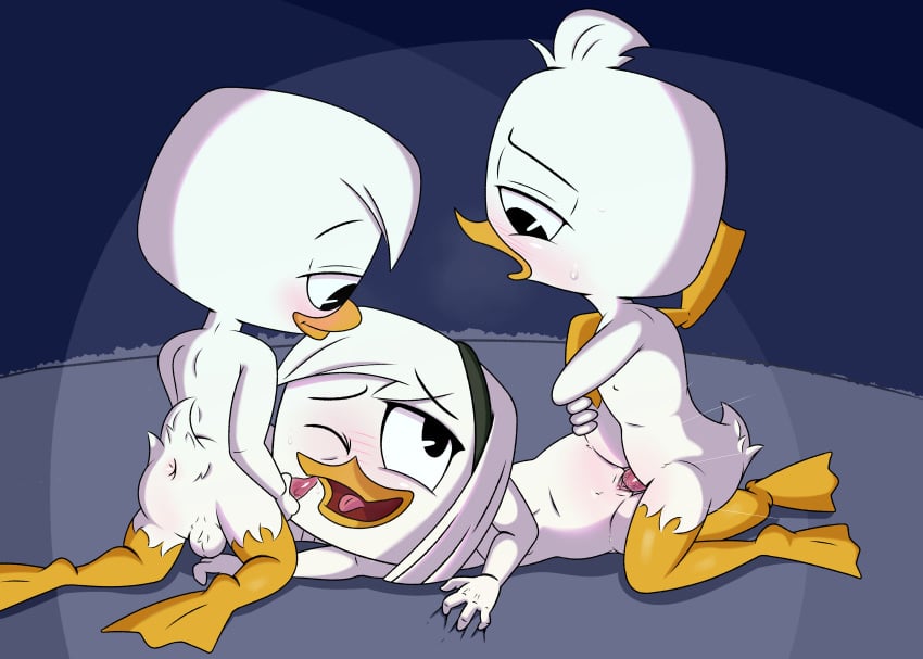 2022 absurd_res accessory anatid animal_genitalia animal_penis anseriform anthro anus ass avian balls beak bird black_eyes blush brother_and_sister cub della_duck dewey_duck digital_drawing_(artwork) digital_media_(artwork) disney donald_duck duck ducktales ducktales_(2017) erection feathers female genitals group group_sex hair hair_accessory hairband hi_res incest kneeling leg_grab limettin long_hair looking_down_at_another looking_down_at_partner looking_up_at_another looking_up_at_partner lying male male/female masturbation mother_and_son nude on_side one_eye_closed open_mouth penetration penis penis_grab plant pussy sex simple_background smile tail_feathers threesome tongue trio uncle_and_nephew vaginal_penetration white_body white_feathers young young_on_young