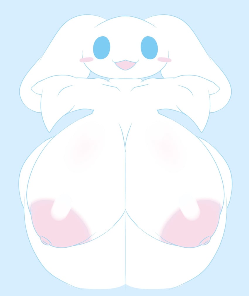 1girls adorable big_ass big_breasts blue_background blue_eyes breasts_bigger_than_head canine cinnamon_(cinnamoroll) cinnamoroll cinnamoroll_(series) completely_naked completely_naked_female completely_nude completely_nude_female cute cute_face female female_focus female_only furry genderswap_(mtf) huge_breasts long_ears looking_at_viewer naked naked_female nude nude_female rule_63 sanrio simple_background solo solo_female tha_randomu white_fur