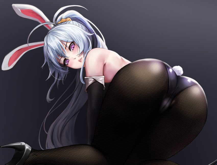 1girls ass big_ass bunny_ears bunny_girl bunnysuit character_request copyright_request female female_only looking_back solo zlfnrk