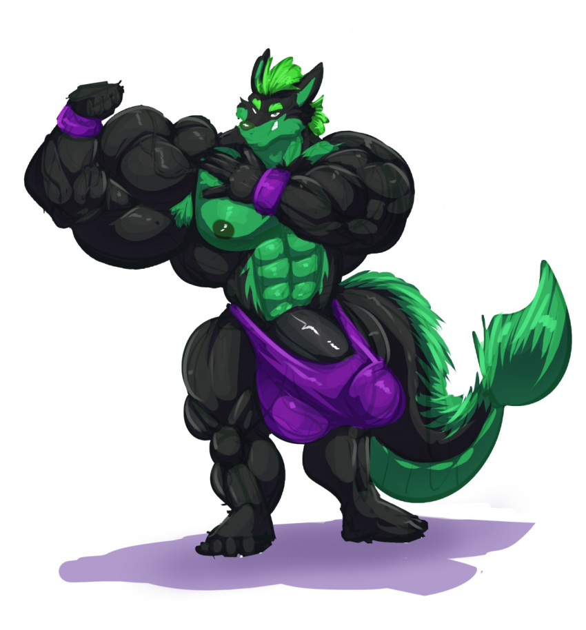 anthro balls big_balls big_muscles big_penis bobert buffzard_(character) canid canine canis clothing dragon erection flexing genitals growth hi_res huge_balls huge_cock huge_muscles hybrid hyper hyper_balls hyper_genitalia hyper_muscles hyper_penis looking_at_viewer male male_only mammal muscle_growth muscular nipples penis simple_background smile thomas_green underwear white_background wolf