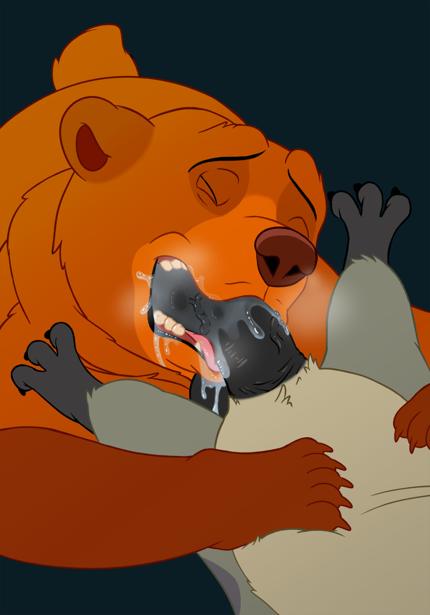 2019 absurd_res anatomically_correct anatomically_correct_genitalia anatomically_correct_penis animal_genitalia animal_penis balls bodily_fluids disney drooling ed_(the_lion_king) genital_fluids genitals hi_res hyaenid hyaenid_penis kenai licking magzol male male_only mammal oral penis saliva saliva_on_penis saliva_on_tongue the_lion_king tongue tongue_out ursid