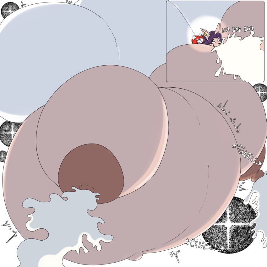 1:1 anthro balls balls_bigger_than_body balls_bigger_than_head balls_bigger_than_universe belly big_balls big_belly big_breasts bodily_fluids breasts canid canine colossal_balls colossal_belly colossal_breasts cum cum_from_mouth cum_in_mouth cum_inside cum_through cumflated_belly cumflation domestic_cat duo ear_piercing excessive_cum felid feline female female_penetrated furry genital_fluids genitals hair hi_res huge_balls huge_belly huge_breasts hyper hyper_balls hyper_belly hyper_cumflation hyper_genitalia iandragonlover inflation lactation macro male male/female male_penetrating male_penetrating_female mammal motion_lines multi_tail penetration penis_bigger_than_universe piercing purple_hair red_hair sex universe