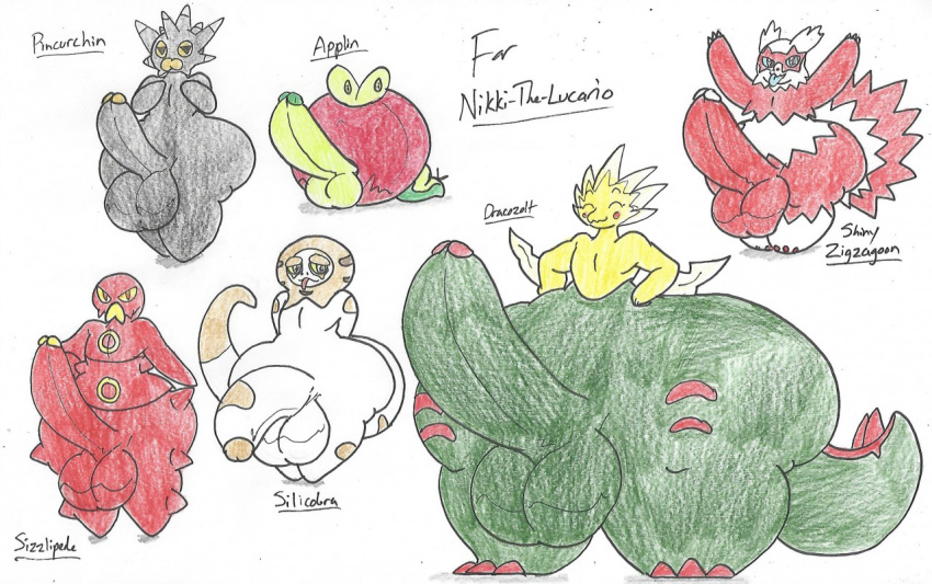 6boys alternate_color apple applin chubby dracozolt dragon furry galarian_zigzagoon huge_cock hyper insect male_only nintendo original_character overweight penis pincurchin plant pokemon pokemon_(species) pokemon_ss scalie shiny_galarian_zigzagoon silicobra sizzlipede sketch snake spikes strawberry_cream_goodra testicles thick_thighs watermark wide_hips zigzagoon