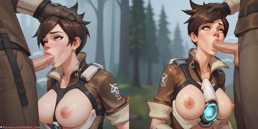 ai ai_assisted ai_generated blowbang blowjob blowjob_face blowjob_gesture brown_eyes clothed clothed_sex clothing cum cum_in_mouth cum_inside defeat defeated facial fellatio fellatio_face fellatio_gesture female forced forced_oral head_grab hidden_gem oral oral_penetration oral_sex overwatch overwatch_2 patreon patreon_link patreon_url patreon_username submissive submissive_female text tracer
