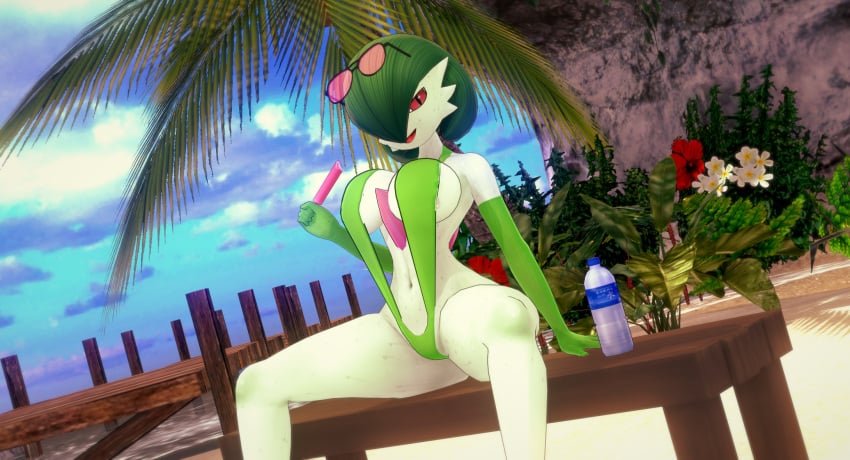 1girls 3d angry_expression angry_face anthro beach bedroom_eyes big_ass big_breasts big_butt bikini female female_focus female_only gardevoir humanoid koikatsu looking_at_viewer one-piece_swimsuit open_legs pokémon_(species) pokemon pokemon_(species) popsicle presenting presenting_pussy render_007 seductive seductive_eyes seductive_look seductive_pose seductive_smile sitting smile smiling smiling_at_viewer sunglasses sunglasses_on_head sweat thick thick_hips thick_legs thick_thighs thighs voluptuous voluptuous_female water_bottle white_body white_skin wide_hips