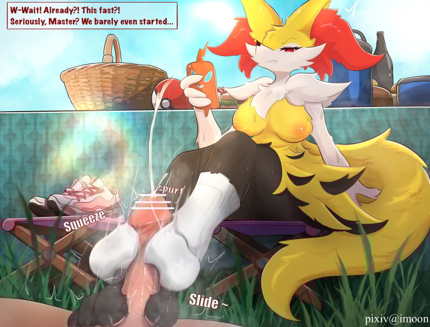 4_toes anthro areola bodily_fluids braixen censored claws clothing cum_through_toes cun dirty dirty_clothing dirty_socks duo feet female foot_fetish foot_focus foot_on_penis foot_play footjob footwear generation_4_pokemon generation_6_pokemon genitals grass hi_res human interspecies male male/female mammal musk musk_clouds musky_feet nails nintendo pawpads paws penis plant plantigrade pokemon pokemon_(species) rotom rotom_phone sex shoes smelly smelly_feet smelly_socks sock_fetish sockjob socks socks_removed soles steamy_feet stink_fumes sweat sweaty_clothing sweaty_feet sweaty_footwear sweaty_socks tail toes white_clothing white_footwear white_socks yimoon640