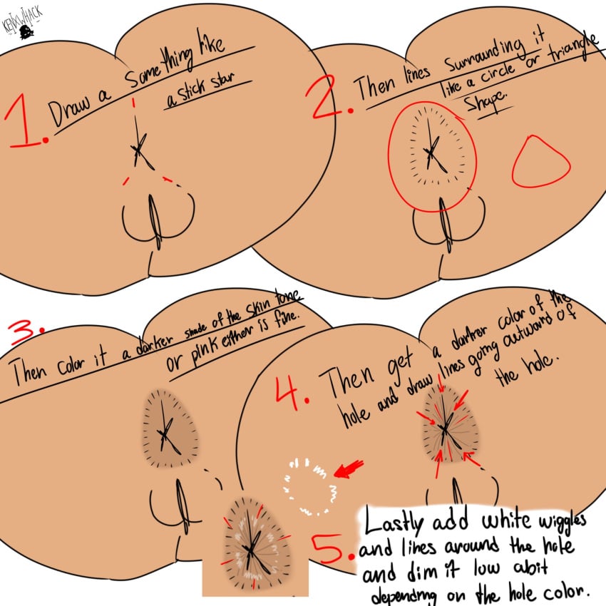 1girls anus ass ass_focus ass_writing english_text female female_focus female_only kenxwhack tagme text tutorial