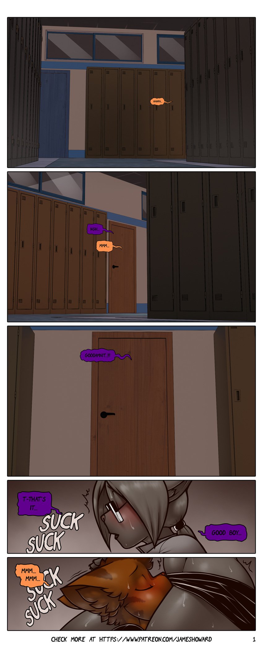 absurd_res agatha_(james_howard) age_difference alphonse_(james_howard) anthro comic cougar cunnilingus dialogue domestic_cat duo eyewear felid feline felis female glasses hi_res james_howard male male/female mammal oral patreon pussy sex student teacher teacher_and_student vaginal_penetration