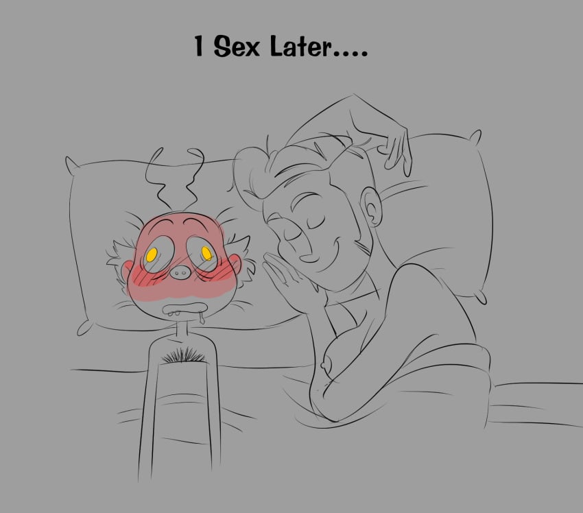 1boy 1girls billy_buckaroo comic doctor_who female harmfulplant line_art male mr_ring-a-ding nude real_person self_insert sketch text