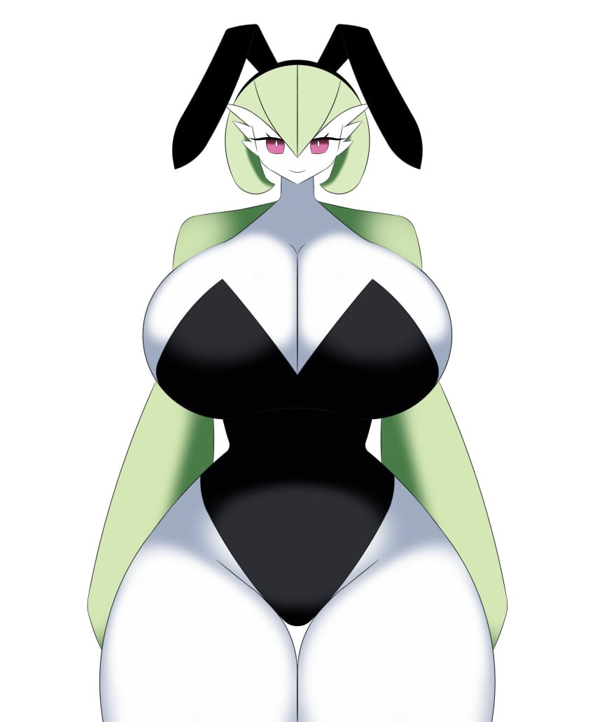 1girls big_breasts breasts bunny_ears bunny_girl bunnysuit delete_alliance fan_art female female_focus female_only game_freak gardevoir generation_3_pokemon gigantic_breasts humanoid humanoid_female large_breasts looking_at_viewer massive_breasts nintendo pok&eacute;mon_(species) pokemon pokemon_(species) voluptuous voluptuous_female
